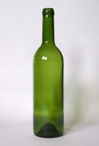 Empty wine bottle