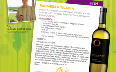 Recipe: Parmesan Tilapia with Eclipse Sonoma Dry Creek Chardonnay