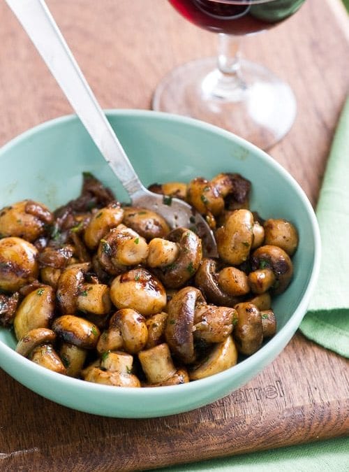 Recipe: Mushrooms in white wine sauce