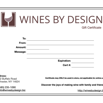 Gift Certificate